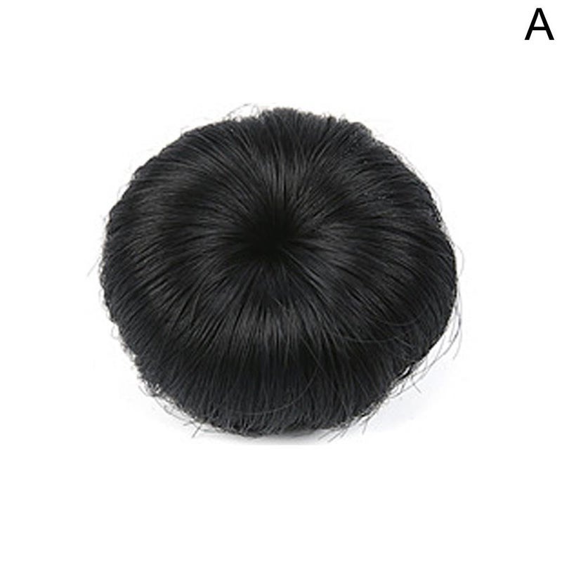 Children's bun hairstyle, baby wig hair accessory, single flower hair accessory, matte silk, in stock.